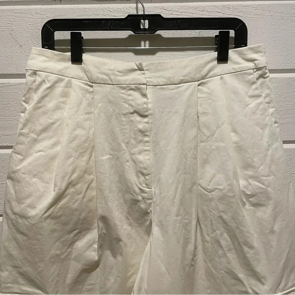 NWT Anthropologie Du Paradis Pleated Wide-Leg Cargo Pants in Stone Dust Size 12 - Picture 8 of 16